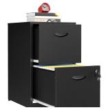 $65 2 Drawer File Cabinet, Metal Two Drawer Vertic