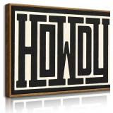 $61 QIYFFBN Framed Funky Western Wall Decor Black
