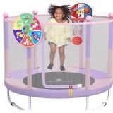 $89 LANGXUN 60' Trampoline for Kids, 5ft Toddler M