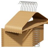 $30 Bamboo Hangers - Durable & Slim Coat Hanger -