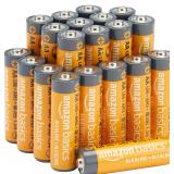 $9 Amazon Basics 20-Pack AA Alkaline Batteries, 1.