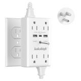 $13 Wall Outlet Extender with Screw, 8 Way Outlets