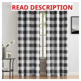$40 Buffalo Plaid Full Blackout Window Curtains 84