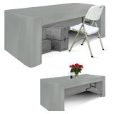 $17 ABCCANOPY 2PCS 6 FT Rectangle Tablecloth Table