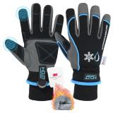 $25 SZ LG- Winter Work Gloves, 3M Thinsulate Water