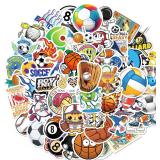 $6 100 Pack Sports Stickers, Sports Football Socce