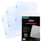 $18 BCW LaserWeld 3-Pocket Currency Page - 50 Pack