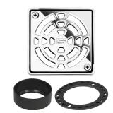 $64 Kerdi-Drain 4 in. Chrome Drain Grate