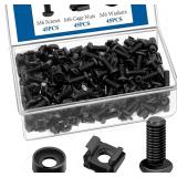 $10 45 Pack M6 x 16mm Rack Mount Screws,Cage Nuts