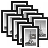 $24 upsimples 5x7 Picture Frame Set of 10, 4x6 wit
