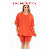 $16 SZ 3XL- WHITE Capella Pluz Size Loose Top T Sh