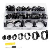 $16 60Pcs Hose clamp stainless steel Adjustable 6-