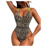 $38 SZ L- Sexy Swimsuit for Women,Backless Scrunch