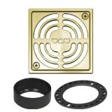 $90 Kerdi-Drain 4 in. Brushed Brass Drain Grate Fl