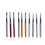 $13 10Pcs Nail polish brush, Brush design for nail