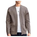 $40 SZ XL-New Sweater V-Neck Solid Color Cardigan