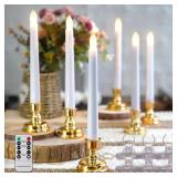 $25 FPOO 6PCS Christmas Window Candles with Timer,