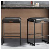 $99 VASAGLE Bar Stools Set of 2, Counter Height, P