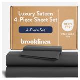 $219 Brooklinen Luxury Sateen 4 Piece Sheet Set -