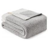 $33 Snuggle Sac Heather Grey Throw XL Blanket for