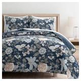 $119 3pc Full/Queen Sydney Reversible Quilt Set Na
