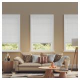 $61 2.5 Inch Cordless Faux Wood Blind, 23' W x 64'