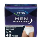 $54 TENA Incontinence Underwear for Men, Overnight