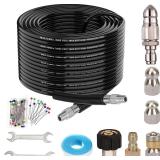 $46 100FT Sewer Jetter Kit for Pressure Washer, 58
