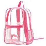 $12 Pink Translucent Backpack