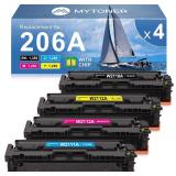 $68 MYTONER 206A Toner Cartridges 4 Pack High Yiel