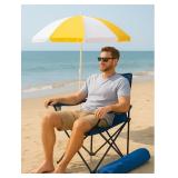 $36 Portable Camping Summer Chair with Cup Holder