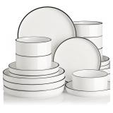 $90 Sweejar Porcelain Dinnerware Sets for 6, 18 Pi