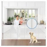 $48 Reinforced 75' Wide Retractable Baby Gate with