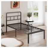$76 DiaOutro 16 Inch Twin XL Bed Frame with Headbo
