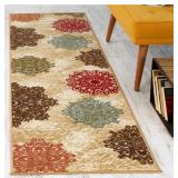 $35 Alfombras 2'3' x 4' Modern Floral Non-Slip Are