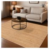 $96 Hausattire Jute Braided Boho Area Rug - Natura