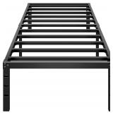 $40 HLIPHA Metal Platform Bed Frame 18 Inch Tall,N
