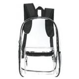 $12 Black Translucent Backpack