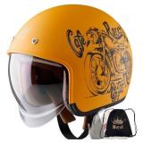 SZ XL-Royal M139 Open Face Motorcycle Helmet - DOT