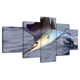 $65 ARNLRDYA Sailfish Ocean Wall Art Blue Marlin P