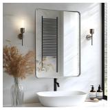 $101 High-End Home Bathroom Mirror, 24' x 36' Silv