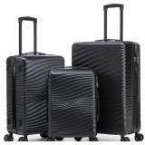 $85 Rosamo Luggage Sets 3 Piece, ABS Suitcase Set