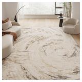 $100 Beige Brown Neutral Rug 8x10 Area Rugs for Li