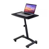 $50 23.75 in. Solid-Top Black Mobile Laptop Desk w