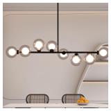 $170 Black Sputnik Chandelier, 8 Lights Modern Bub