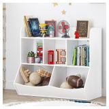 $90 UTEX Toy Storage Organizer with Bookcase, Slan