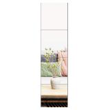 $17 Ruomeng Full Length Wall Mirror Tiles, 12' x 1