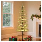 $80 6FT 132 LED Minimalist Pre-Lit Slim Pencil Art