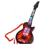 $34 Kids Electric Guitar with 4 Strings Light Up T
