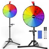 $40 16-inch Prize Wheel Spinner with Stand, Adjust